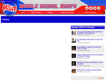Tablet Screenshot of middleschoolhoops.com